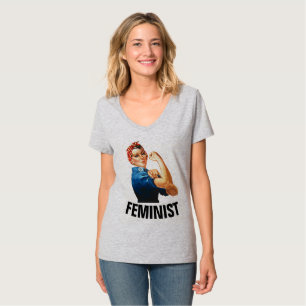 FEMINIST, Rosie the Riveter T - Shirt
