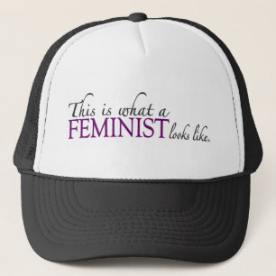Feminist schaut Gleiches Truckerkappe
