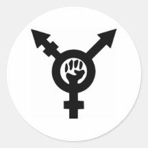 Feminist Symbol Classic Round Sticker