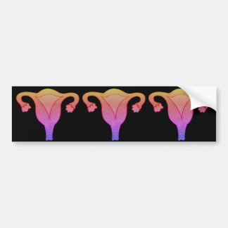Feminist Uterus bumper sticker