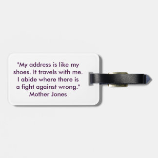 Feminista reist gepäckanhänger