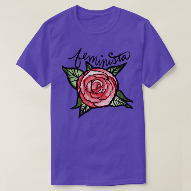 Feminista Rote Rose Feminist Art Feminism1924  T-Shirt (Design vorne)