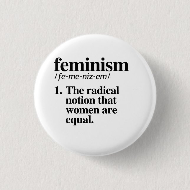 Feministenschaltfläche Button (Vorderseite)