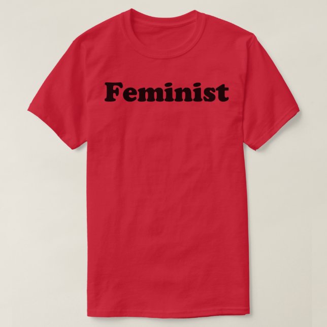 Feministenschwarz T-Shirt (Design vorne)