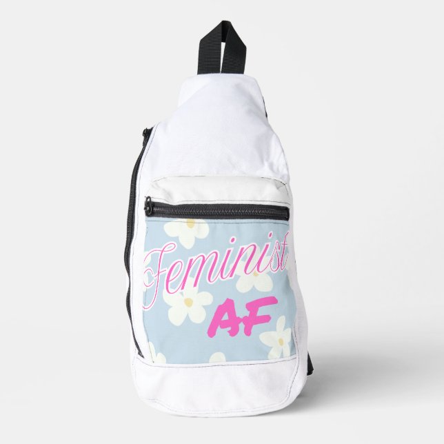 Feministin AF - Crossbody Bag (Vorderseite)