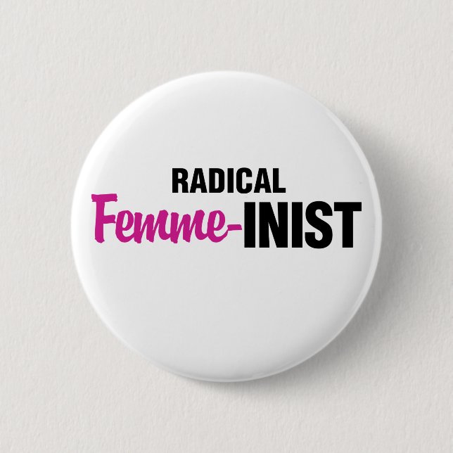 Feministin Button (Vorderseite)