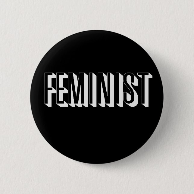 Feministin Button (Vorderseite)