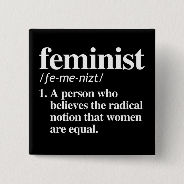 Feministin Definition Button (Vorderseite)