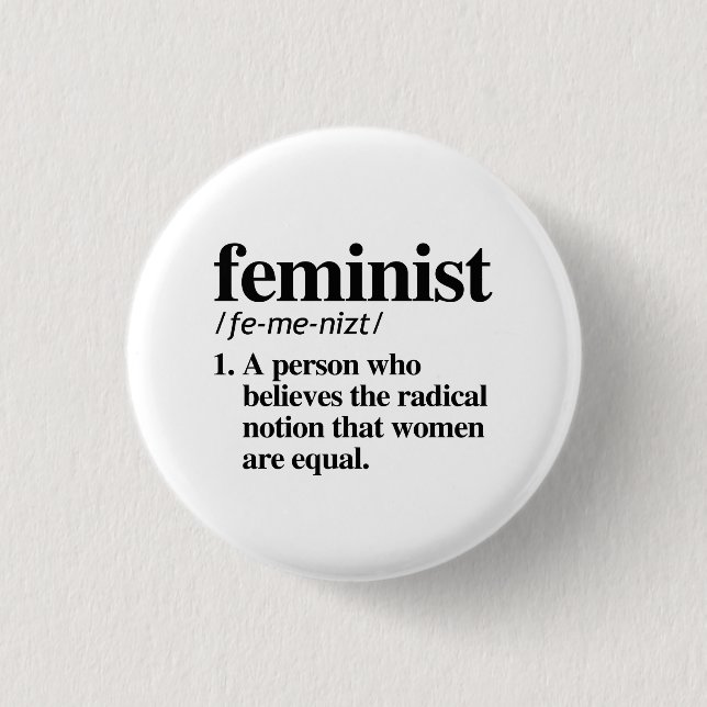 Feministin Definition Button (Vorderseite)
