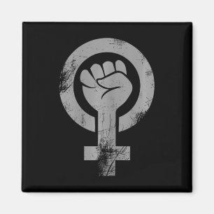 Feministin Faust Symbol Resist Fist Feminismus Magnet