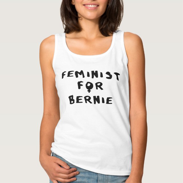 Feministin für Bernie Sanders 2016 T-Shirt (Vorderseite)