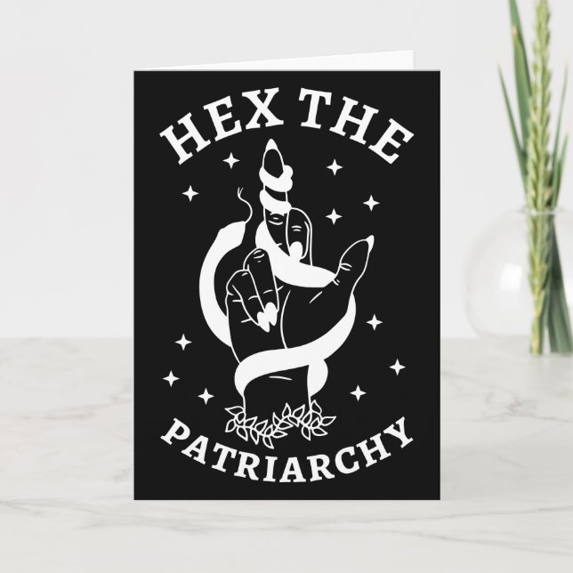 Feministin Hexe - Das Patriarchat III Einladung (Vorderseite)