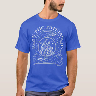 Feministin Hexe verbrannte die Patriarchat Hallowe T-Shirt