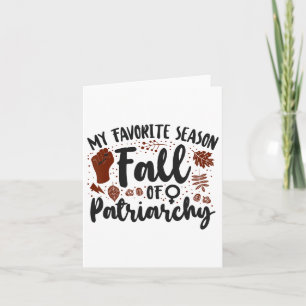 Feministin Meine Lieblingsjahreszeit Herbst Des Pa Karte