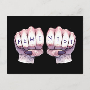 Feministin Postkarte