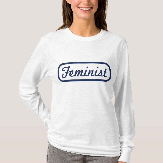 Feministin Power Vintag T-Shirt Geschenk (Vorderseite)
