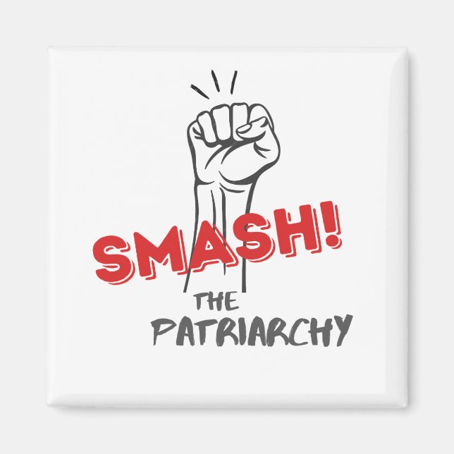Feministin, zertrümmert die Patriarchat - Automagn Magnet (Vorne)
