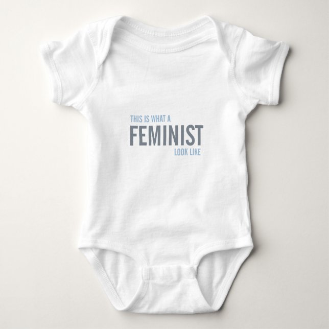 FEMINISTISCH BABY STRAMPLER (Vorderseite)