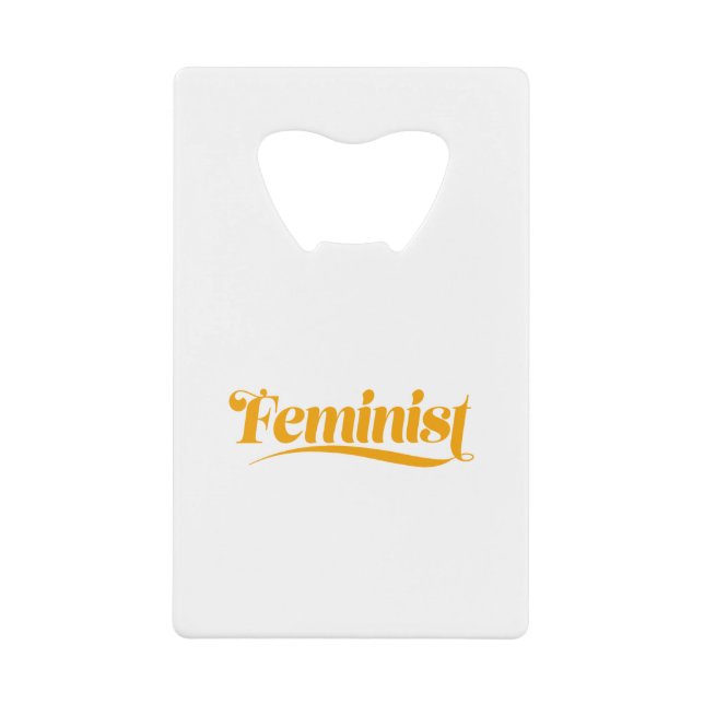 feministisch geldbeutel flaschenöffner (Vorderseite)