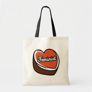 Feministische Candy Heart-Tasche Tragetasche
