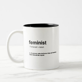 FEMINISTISCHE Definition Zweifarbige Tasse