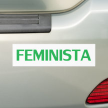 Feministische Feministin in spanisch-grün-weiß, mo