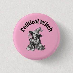 Feministische Hexe Anti Trump Politisch Skurril Ro Button