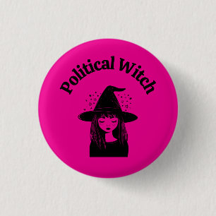 Feministische Hexen Anti Trump Politische Protest  Button