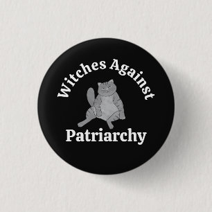 Feministische Hexen Katzen Liebhaberin Politik Pro Button