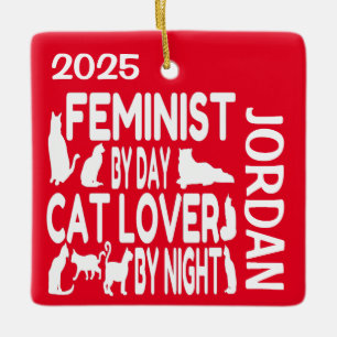 Feministische Lieben Cats CUSTOM Keramikornament