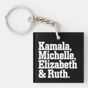 Feministische politische Kamala Michelle Elizabeth Schlüsselanhänger