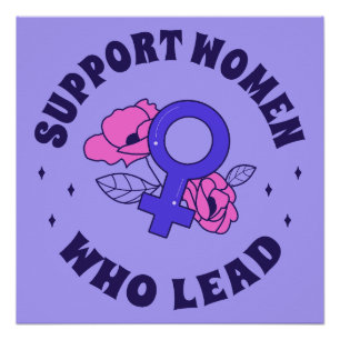 Feministische Wahlen - Unterstützen Sie Frauen, di Poster