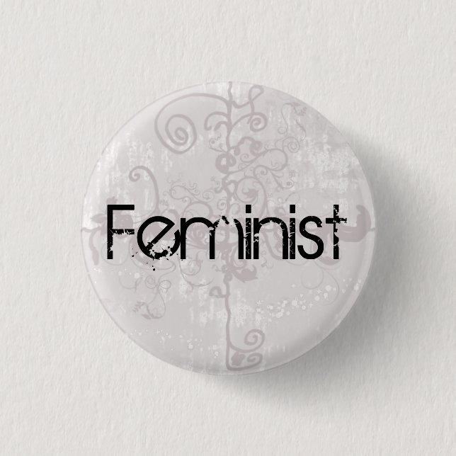 Feministischer Button (Vorderseite)