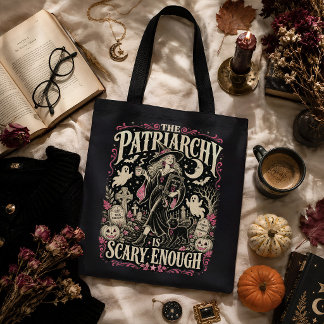 Feministischer Halloween-Hexen-Patriarchat Vintage Tasche