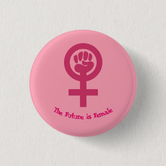 Feministischer Knopf Button