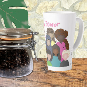 Feministischer Latte-Mug Girl Power Milchtasse