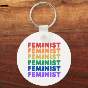 feministischer Regenbogen-Schlüsselanhänger Schlüsselanhänger