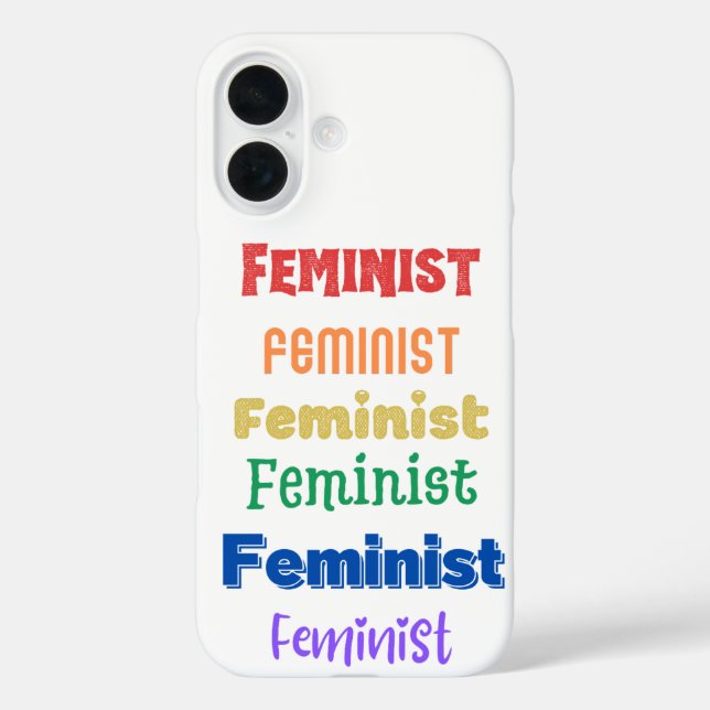 feministischer Stolz iPhone 16 Hülle (Rückseite)
