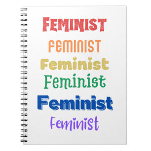 feministischer Stolz - lustiger Schriftart - Zeits Notizblock