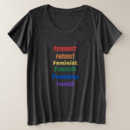 feministischer Stolz "plus size"-T - Shirt
