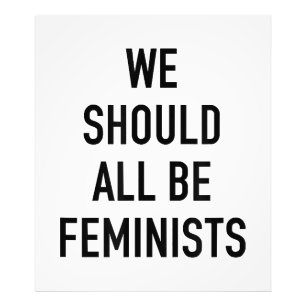 Feministischer T - Shirt - wir sollten alle Femini Fotodruck