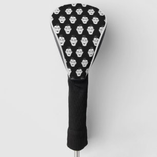 Feministisches Ikonen-Stil Schwarz-Weiß-Porträt-Mu Golf Headcover