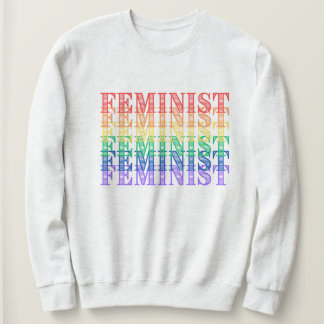 Feministisches Regenbogenpulli Sweatshirt