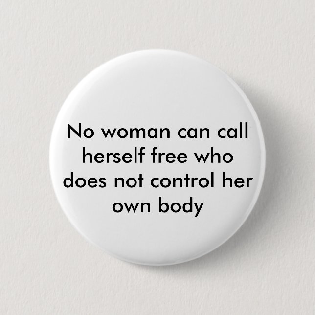 Feministisches Zitat Button (Vorderseite)