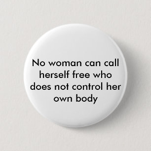 Feministisches Zitat Button