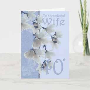 Femme 40 Anniversaire - Carte d'anniversaire Femme