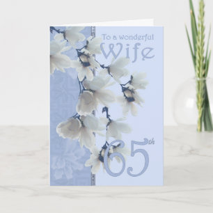 Femme 65 Anniversaire - Carte d'anniversaire Femme