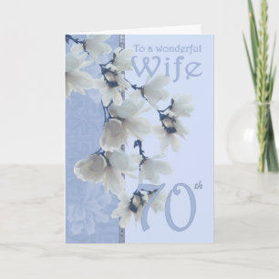 Femme 70 Anniversaire - Carte d'anniversaire Femme