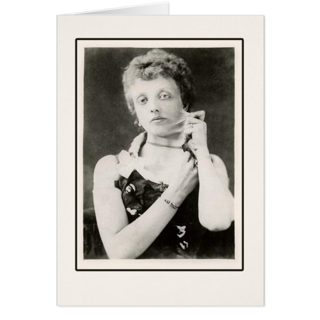 Femme à peau élastique photo sur cartes, cartes po (Devant)
