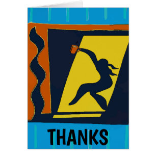 Femme Abstraite au café